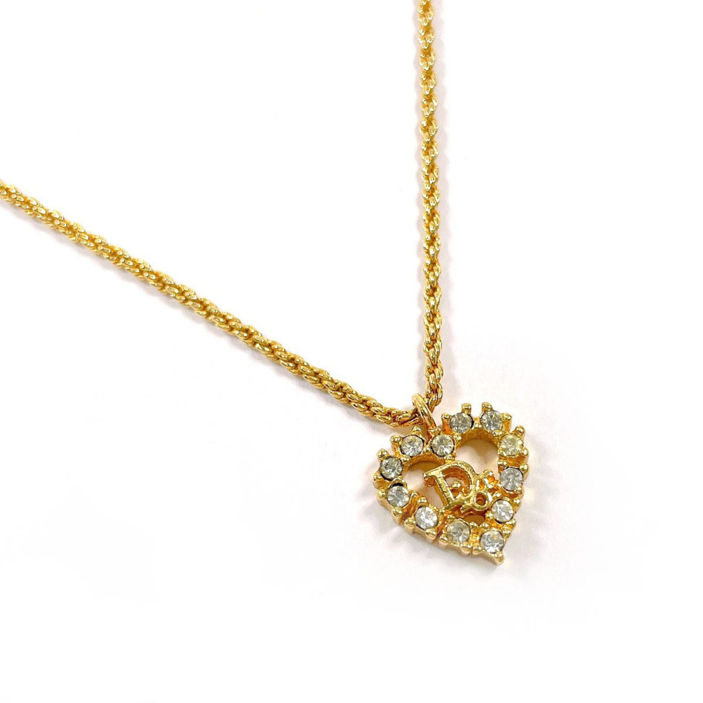 DIOR Vintage Gold Heart Necklace